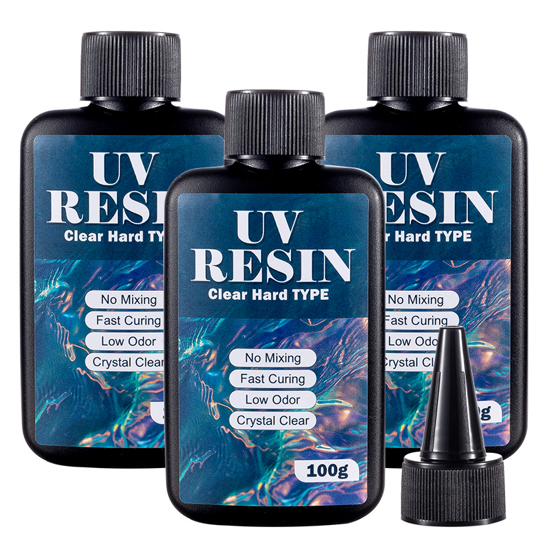 Epoxy Uv Resin Kit - เรซิ่น UV ชนิดแข็ง 100/200/300 กรัม ใสเหมือนคริสตัล