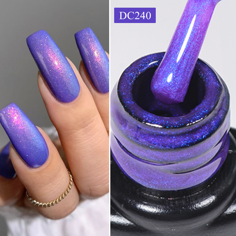 Gold Foil Flakes - Mtssii 7ml Aurora Glitter ฐานยางเจล Chameleon