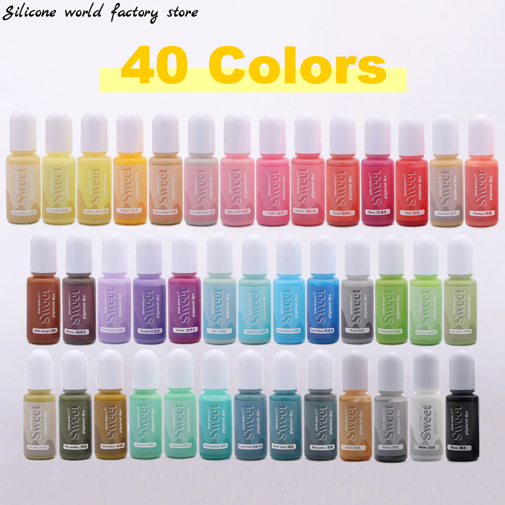 Resin Dye Alcohol - สีเรซิ่นซิลิโคนเวิลด์ 10 มล. สีทึบ ชนิดน้ำมัน สำหรับงาน