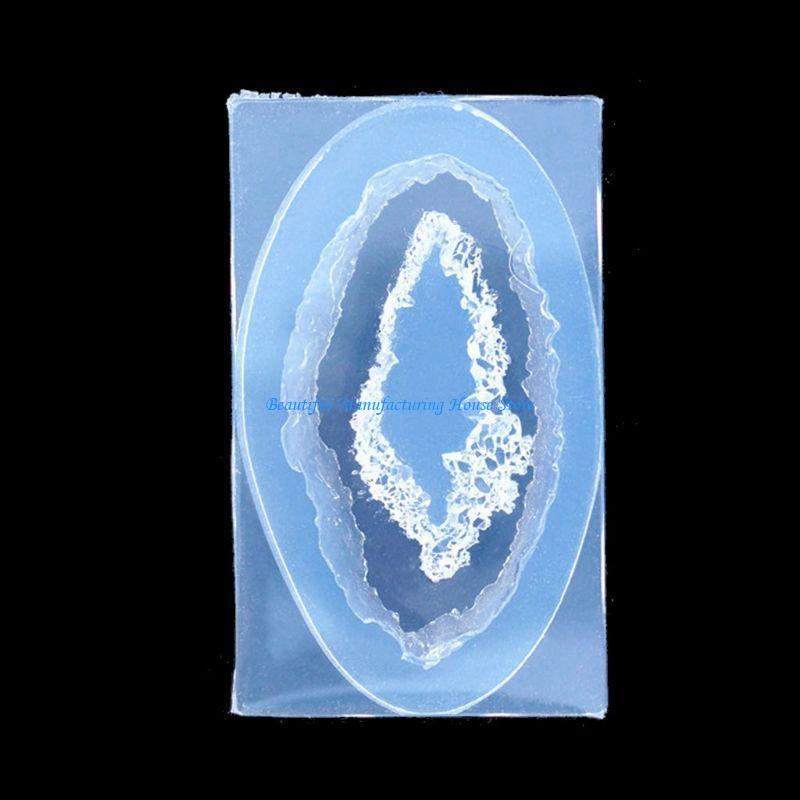 Geode Mold Silicone - E56A ควอตซ์ Rock Cluster แม่พิมพ์สำหรับ DIY