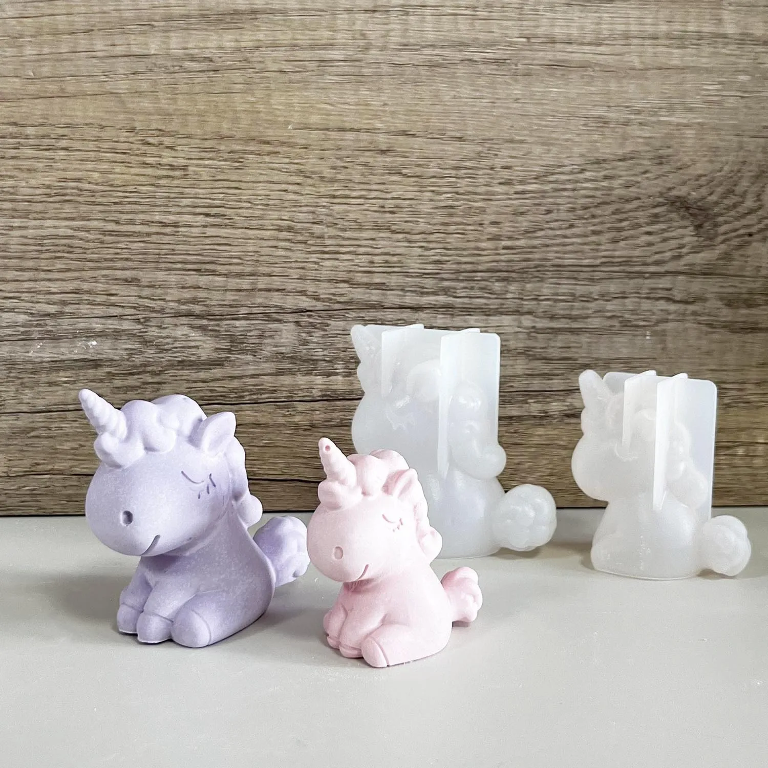 Resin Craft Material - 3D เรขาคณิตซิลิโคนยูนิคอร์นแมวกวางหมีแม่พิมพ์สบู่เทียน Make Clay พลาสเตอร์เรซิ่นหัตถกรรมแม่พิมพ์เค้กตกแต่งเบเกอรี่เครื่องมือ