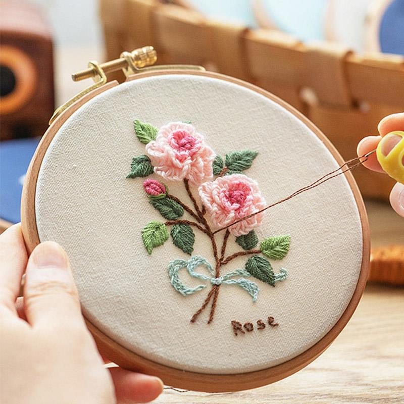 Wood Ring Blank - คุณภาพสูงไม้บีชเย็บปักถักร้อยไม้เย็บปักถักร้อยวงกลมแหวนสําหรับ Embroideri CROSS Stitch เครื่องมือเย็บผ้าบ้าน
