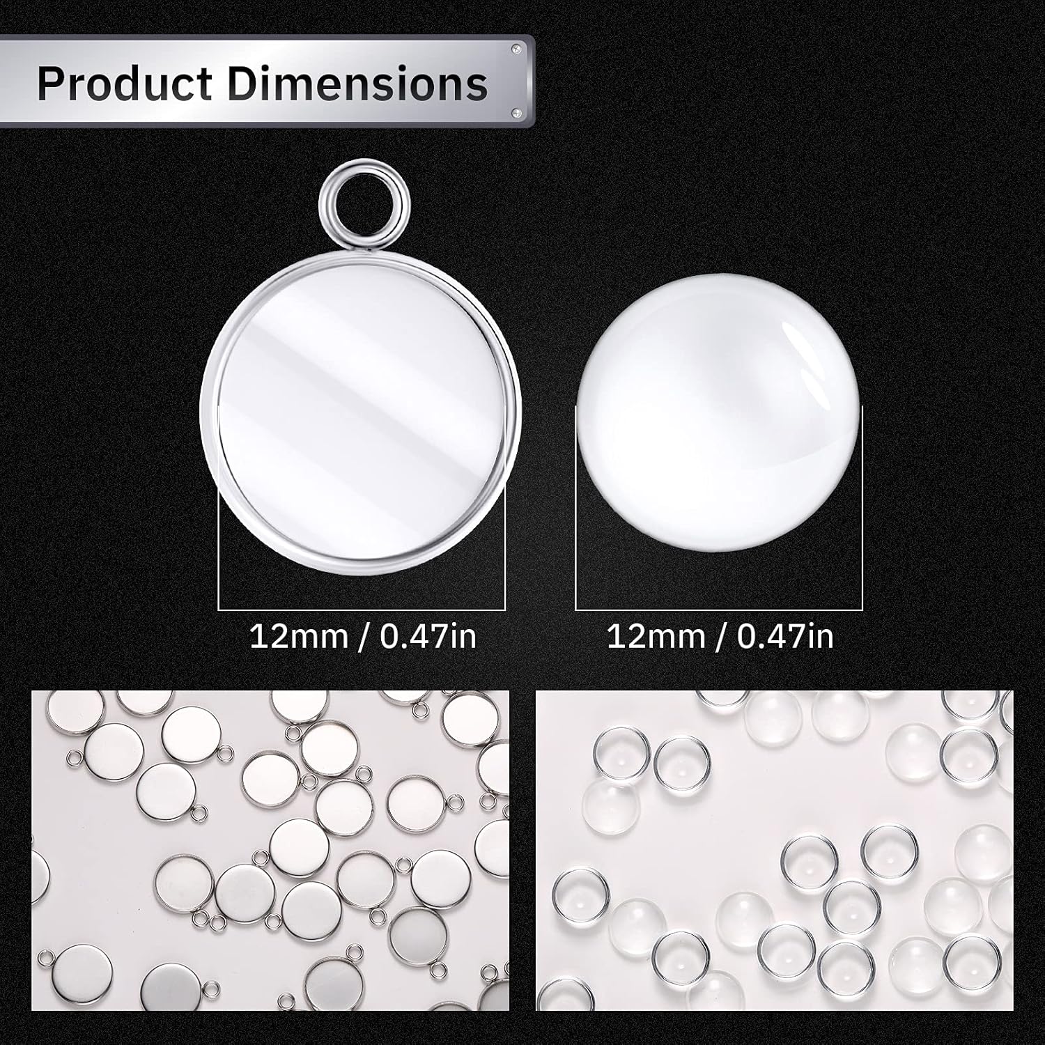 ถาดเปล่าสำหรับทำจี้ทรงกลมสแตนเ - Resin Crafts Diy บทวิจารณ์และราคา