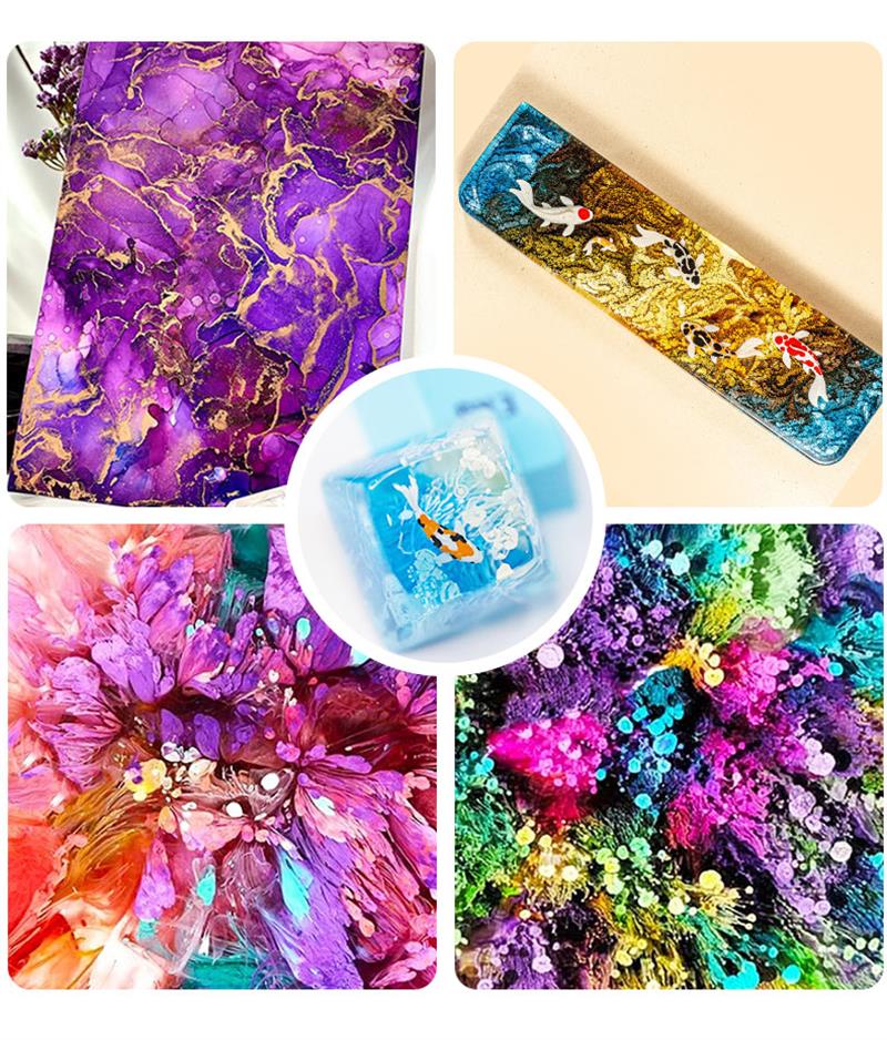 10มล./ขวด22สีแอลกอฮอล์หมึกอีพ็ - Resin Dye Alcohol บทวิจารณ์และราคา
