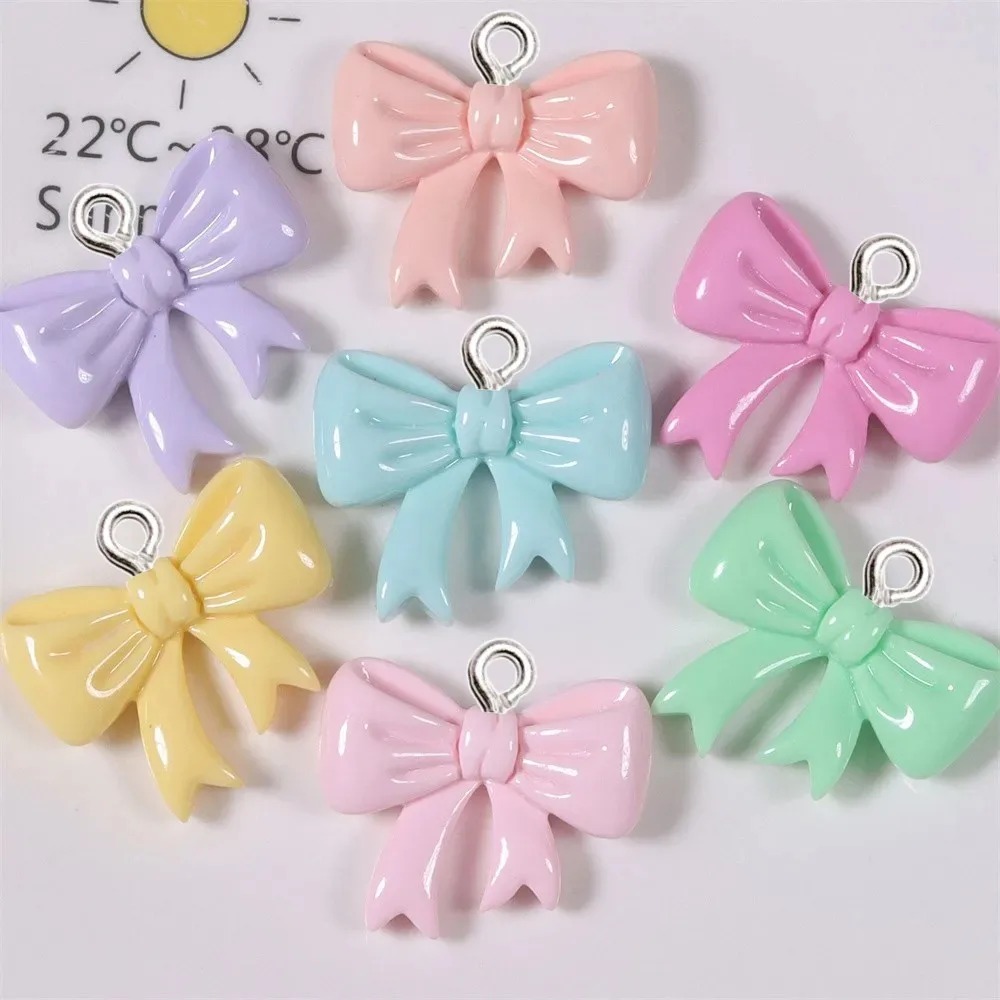 10 ชิ้น ชาร์มเรซิ่นรูปโบว์สีลู - Resin Craft Projects บทวิจารณ์และราคา