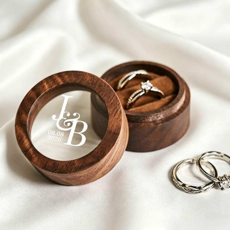 กล่องใส่แหวนแต่งงานแบบส่วนตัว  - Wood Ring Blank บทวิจารณ์และราคา