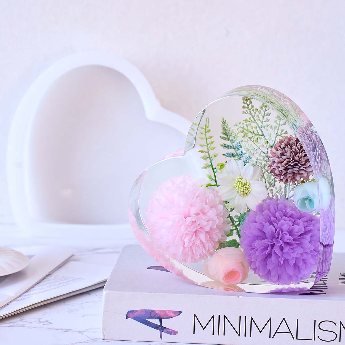 แม่พิมพ์ซิลิโคนรูปหัวใจขนาดใหญ - Resin Craft Ideas บทวิจารณ์และราคา