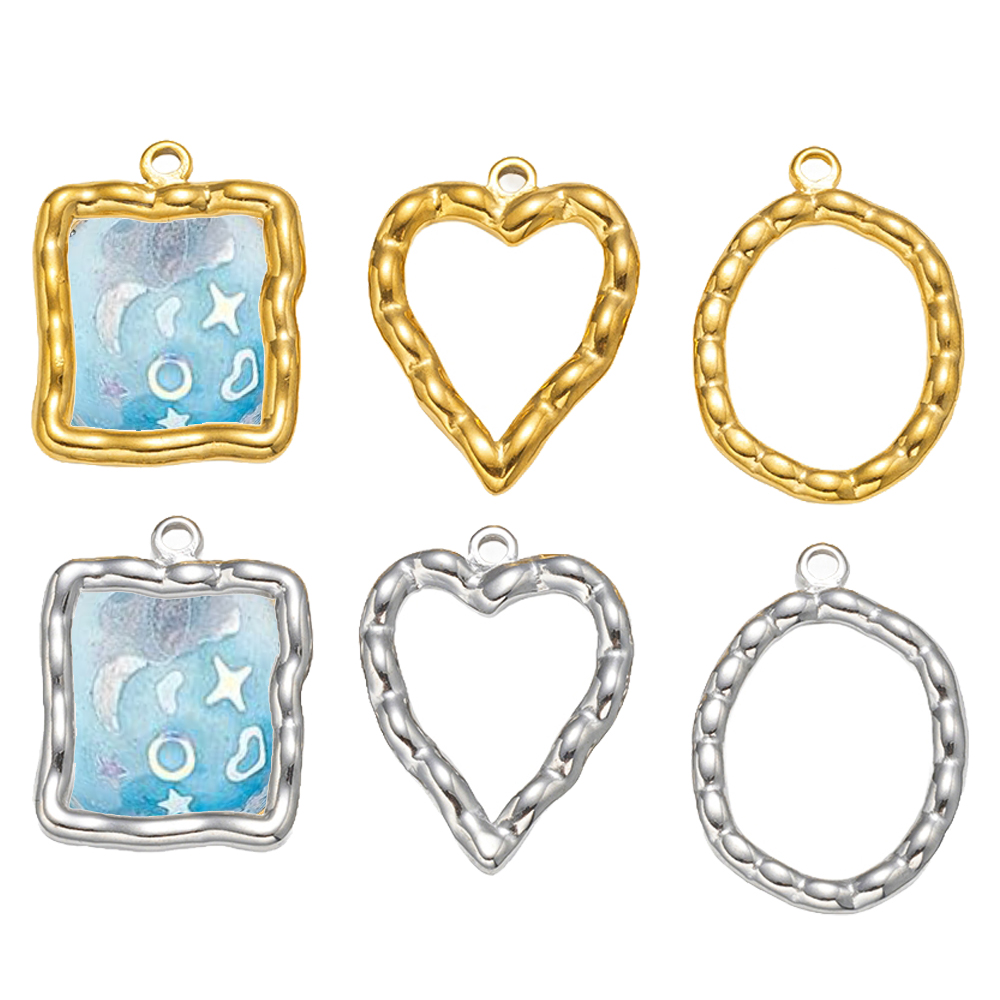 จี้สแตนเลสทรงหัวใจแบบเปิดด้านห - Resin Craft Material บทวิจารณ์และราคา