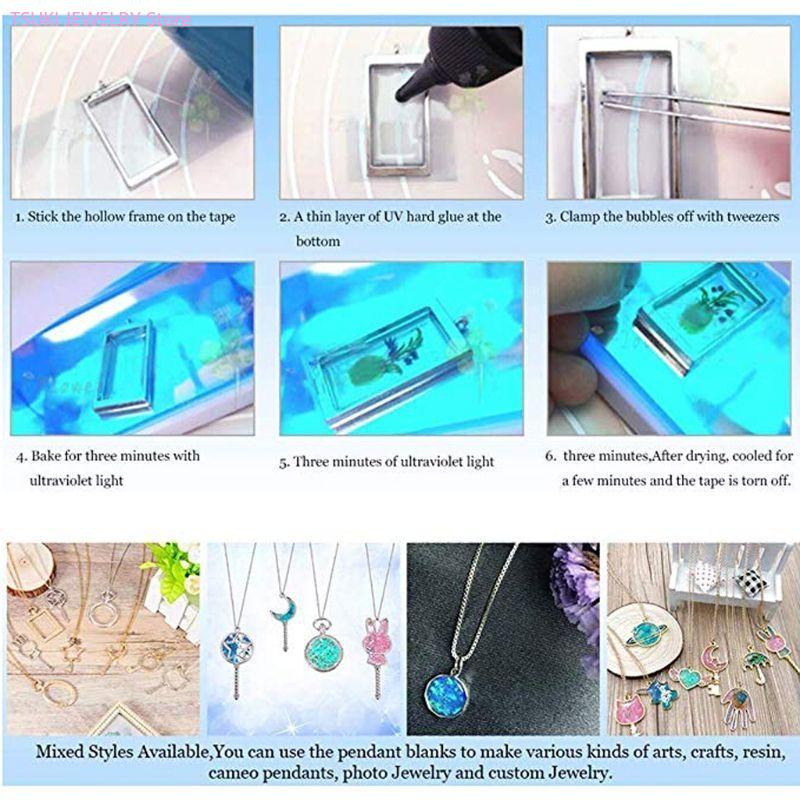 62KE 10x/ชุดGold Honeycombจี้B - Bezels Set Pendant บทวิจารณ์และราคา