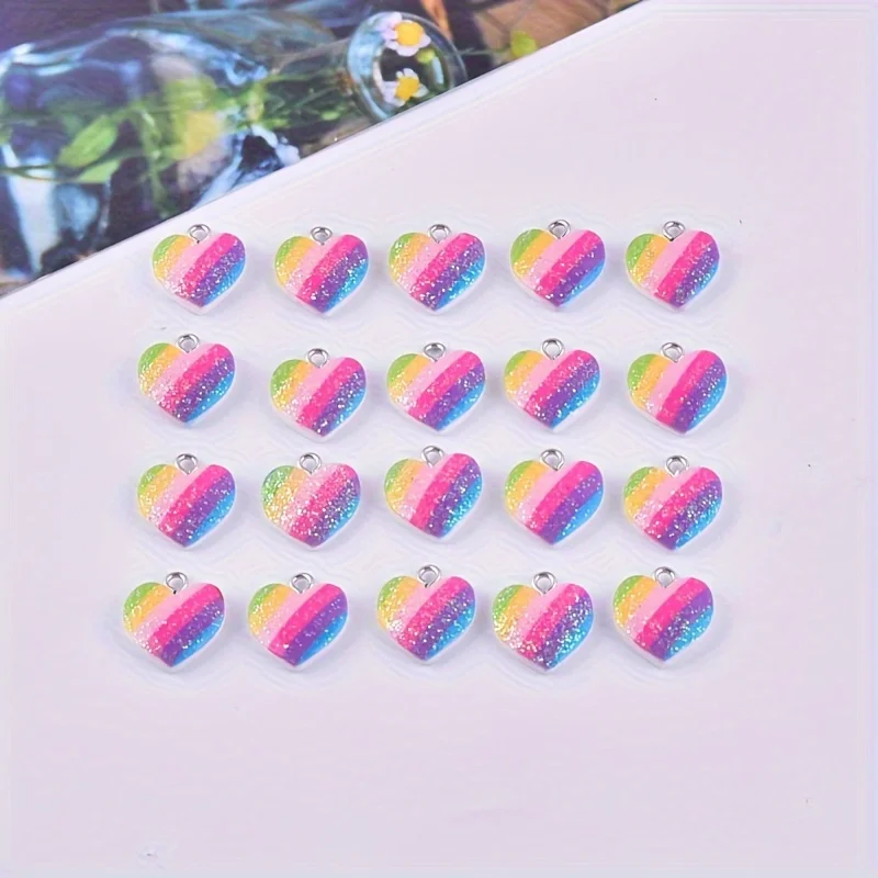 ชาร์มเรซิ่นรูปหัวใจหลากสี 10 ช - Resin Craft Projects บทวิจารณ์และราคา