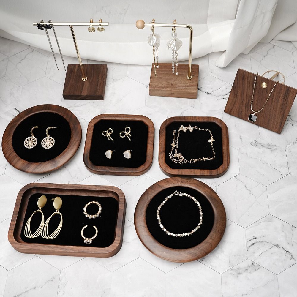 เรขาคณิตที่เรียบง่ายแหวนไม้ถาด - Wood Ring Blank บทวิจารณ์และราคา