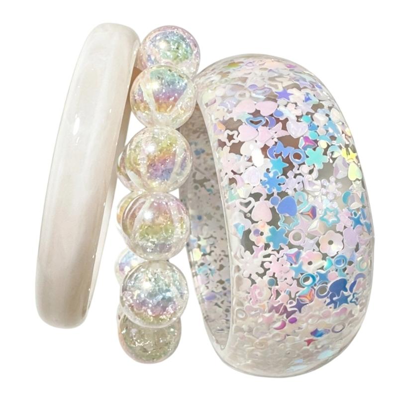 P9FE แพ็ค 1 ชุดกำไลข้อมือเรซิน - Resin Glitter Pack บทวิจารณ์และราคา