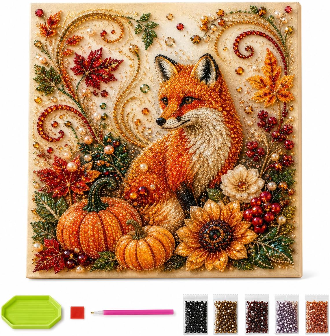 ชุดภาพวาดเพชรลายฤดูใบไม้ร่วง ช - Resin Craft For Beginners บทวิจารณ์และราคา