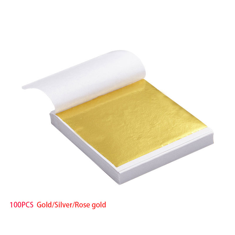 100pcs Art CRAFT Design กระดาษ - Gold Foil Flakes บทวิจารณ์และราคา