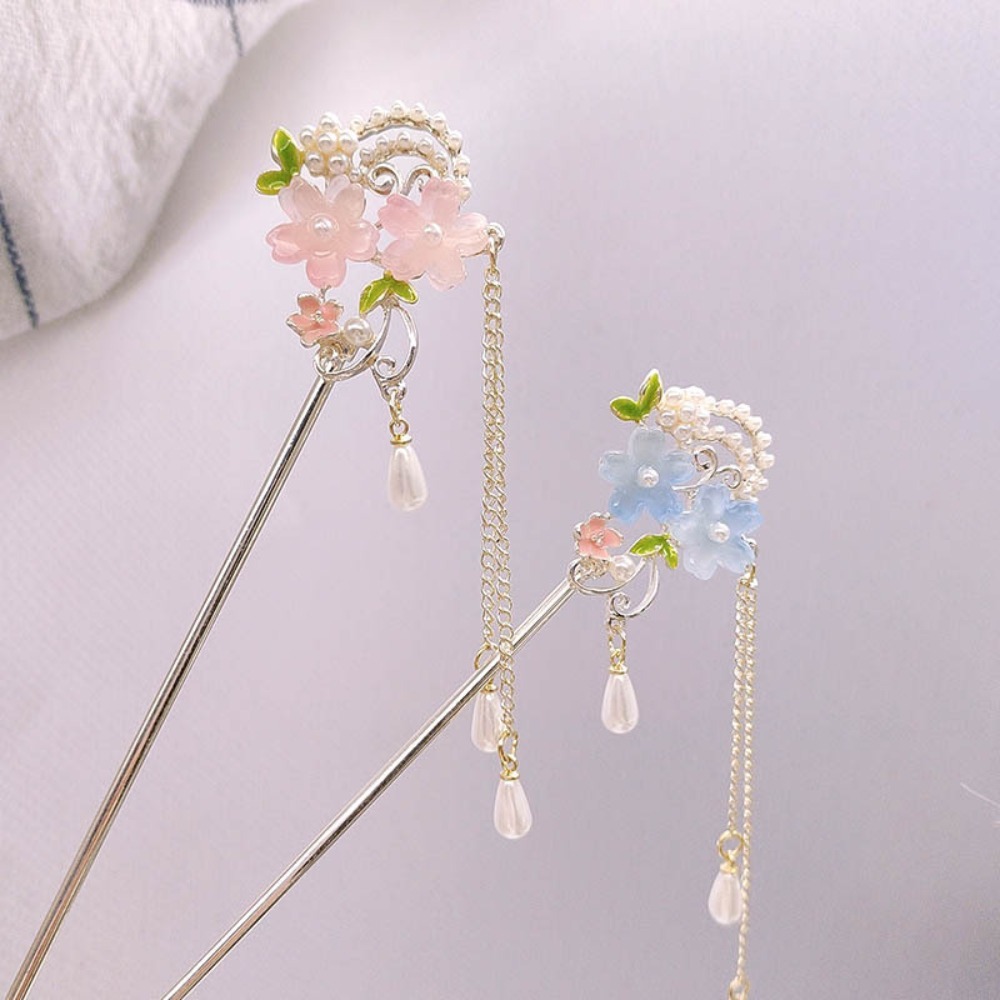 ไม้ติดผมสไตล์จีน 1 ชิ้น: ดอกไม - Resin Craft Ideas บทวิจารณ์และราคา