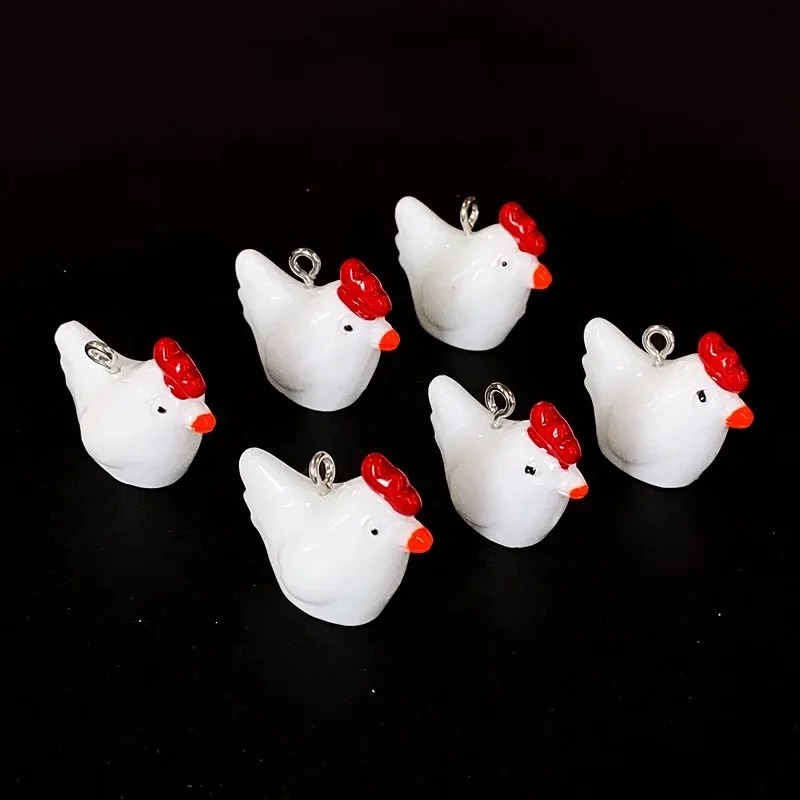 ชาร์มเรซิ่นรูปไก่ 3 มิติ น่ารั - Resin Craft Supplies บทวิจารณ์และราคา