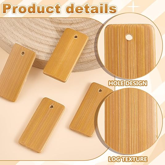 50 ชิ้นไม้หมวดหมู่ Key แหวนช่อ - Wood Ring Blank บทวิจารณ์และราคา