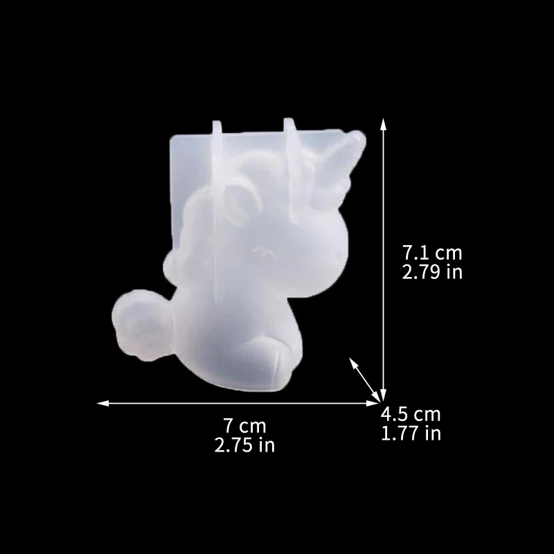 3D เรขาคณิตซิลิโคนยูนิคอร์นแมว - Resin Craft Material บทวิจารณ์และราคา