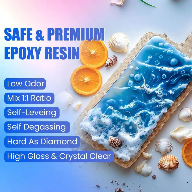 ชุดอีพ็อกซี่เรซิ่นผสมง่าย ใสเห - Epoxy Uv Resin Kit บทวิจารณ์และราคา