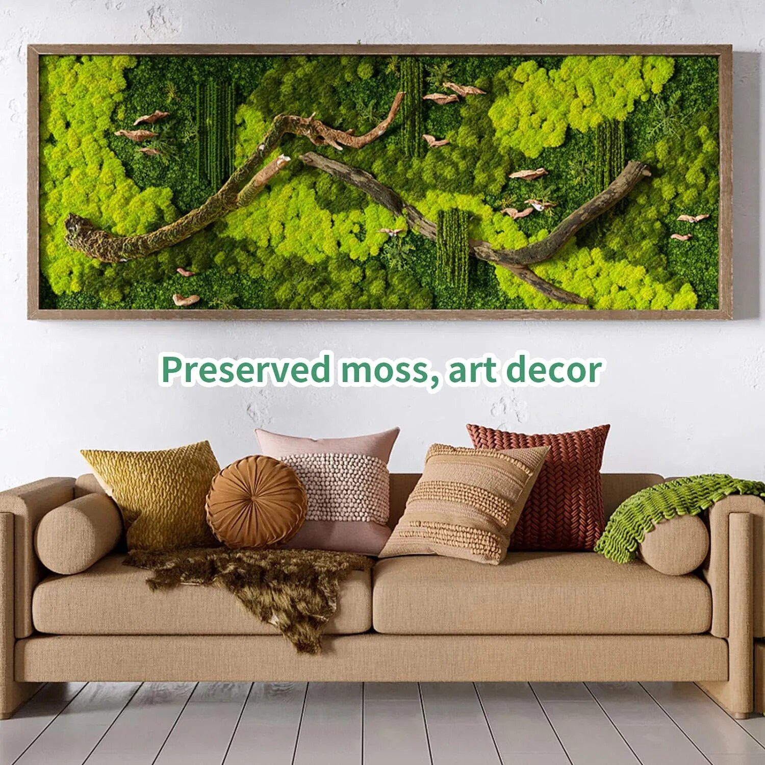 พืชสีเขียวประดิษฐ์ชีวิตนิรันดร - Terrarium Moss Art บทวิจารณ์และราคา