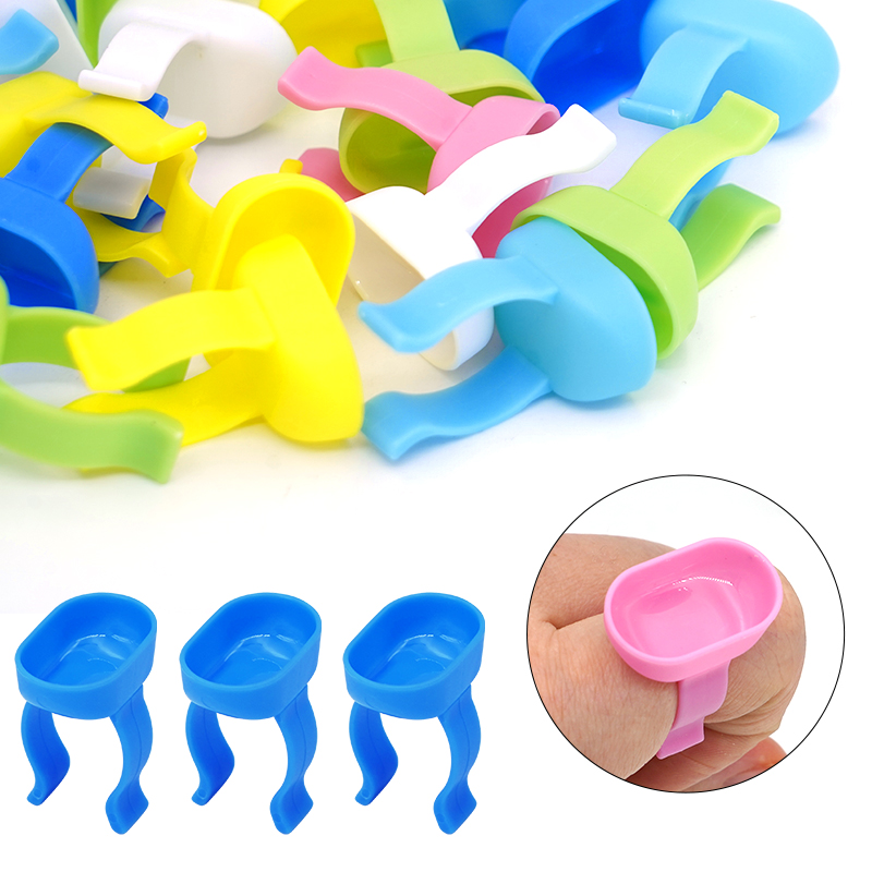 20pcs ทันตกรรมผสมแหวนนิ้วมือชา - Mixing Cup Silicone บทวิจารณ์และราคา