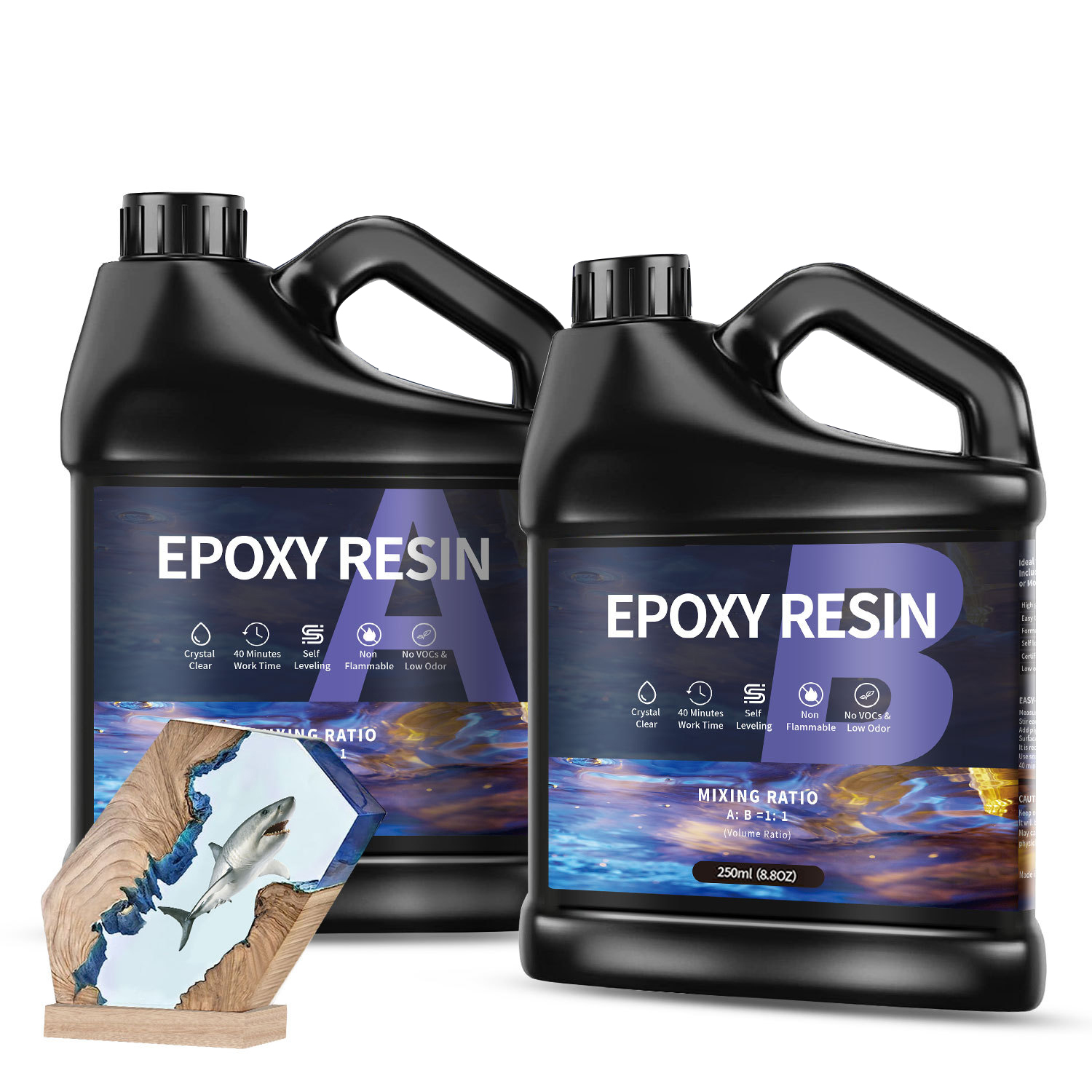 500g/1000g AB กาวเรซินอีพ็อกซี - Epoxy Uv Resin Kit บทวิจารณ์และราคา