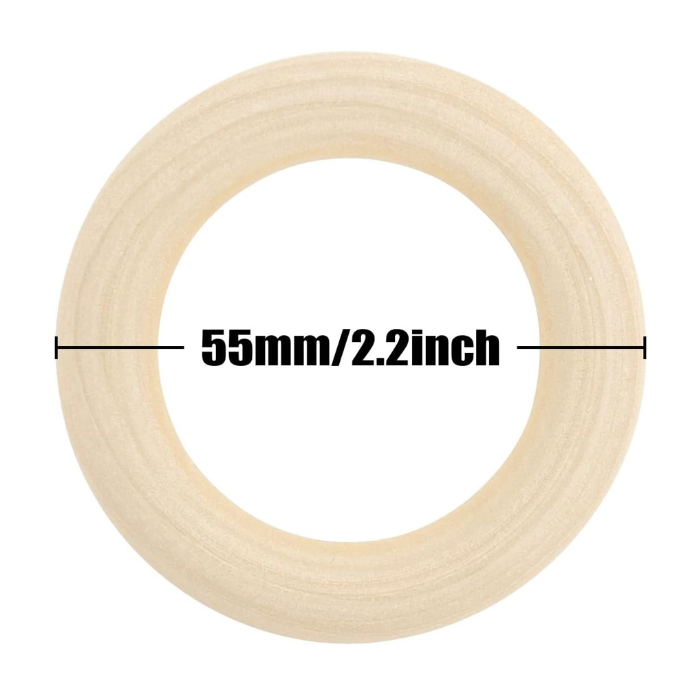 แหวนไม้สำหรับงานฝีมือ 20 ชิ้น  - Wood Ring Blank บทวิจารณ์และราคา