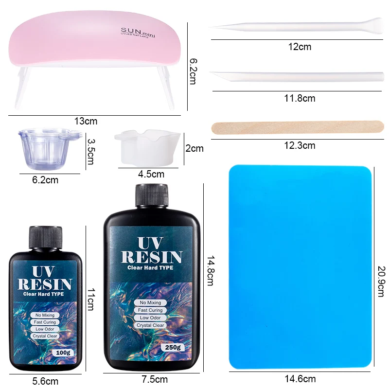 Hard UV เรซิ่นกาวชุด Fast Curi - Epoxy Uv Resin Kit บทวิจารณ์และราคา