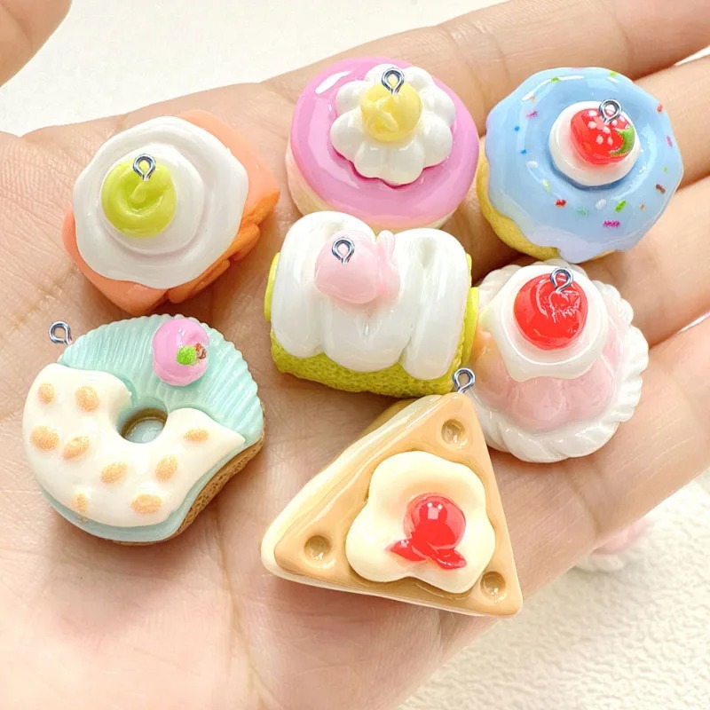 จี้เรซิ่นรูปเค้กน่ารักขนาดเล็ก - Resin Craft Material บทวิจารณ์และราคา