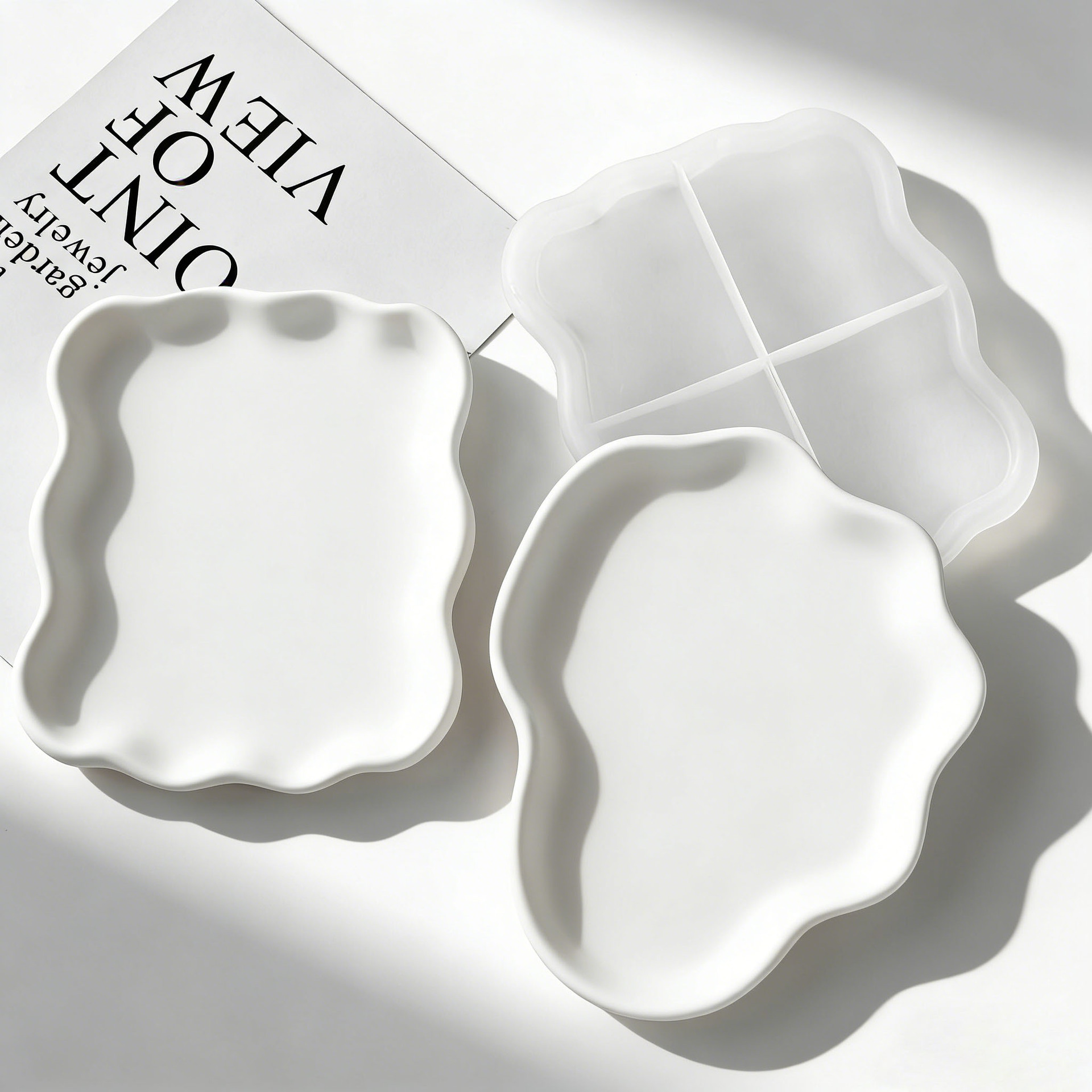 แม่พิมพ์ซิลิโคนทำที่รองแก้วเรซ - Serving Tray Mold บทวิจารณ์และราคา