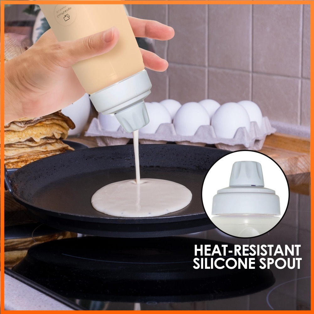 ขวดซิลิโคนสำหรับใส่แป้งแพนเค้ก - Mixing Cup Silicone บทวิจารณ์และราคา