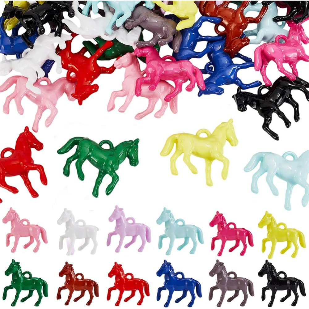 48pcs จี้อะคริลิคทึบแสง 12 สี  - Crafting Resin บทวิจารณ์และราคา