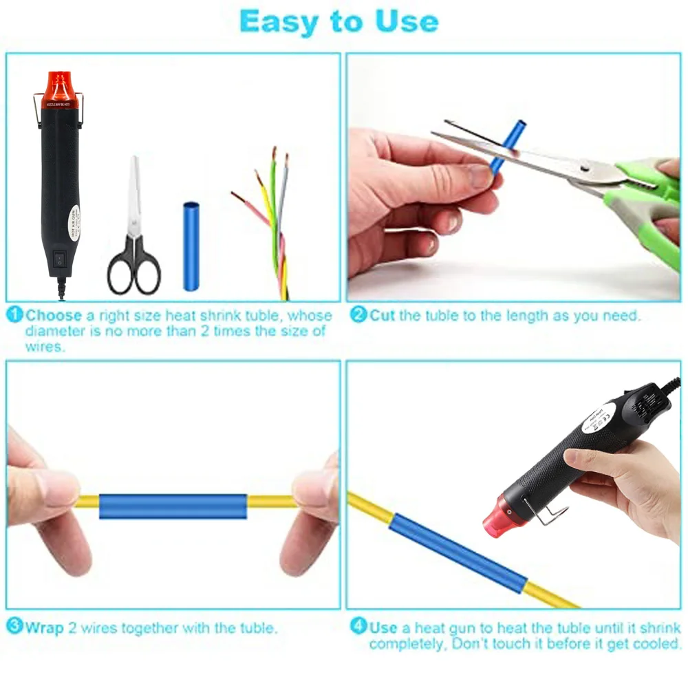 ท่อหดความร้อนแบบหดตัว 2:1 สำหร - Heat Gun Small บทวิจารณ์และราคา