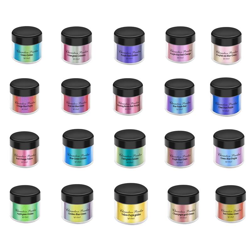 กิ้งก่าเรซินกระจก3g ผงไข่มุกเป - Resin Pigment Set บทวิจารณ์และราคา
