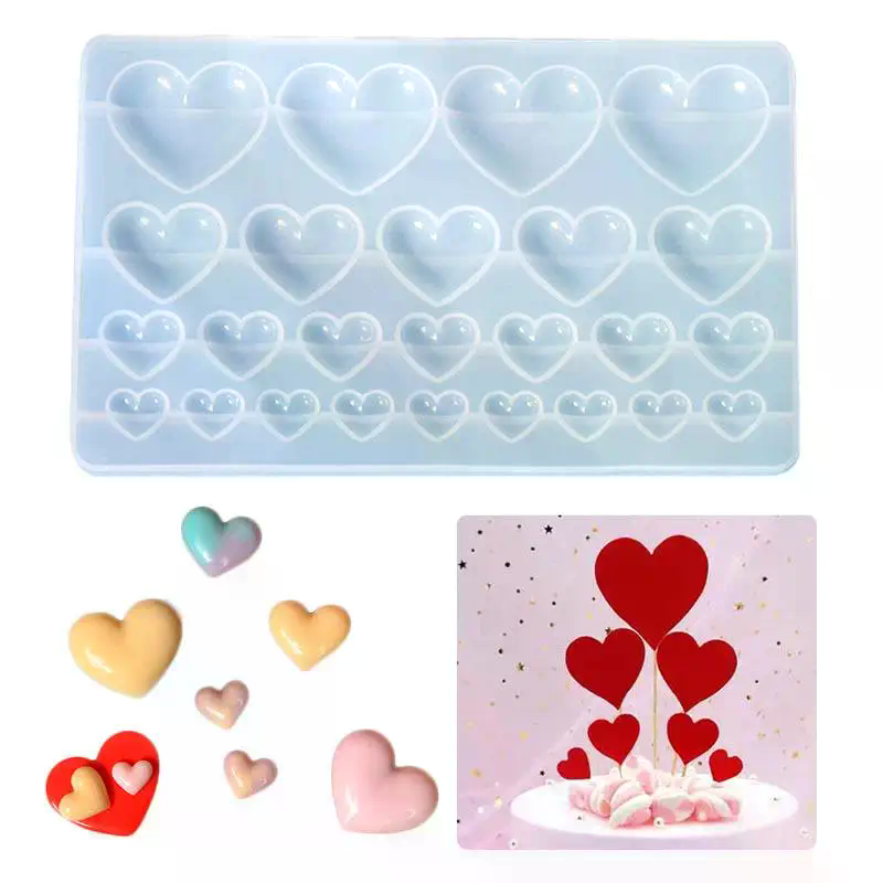 แม่พิมพ์ซิลิโคนรูปหัวใจ 3 ขนาด - Resin Craft Workshop บทวิจารณ์และราคา