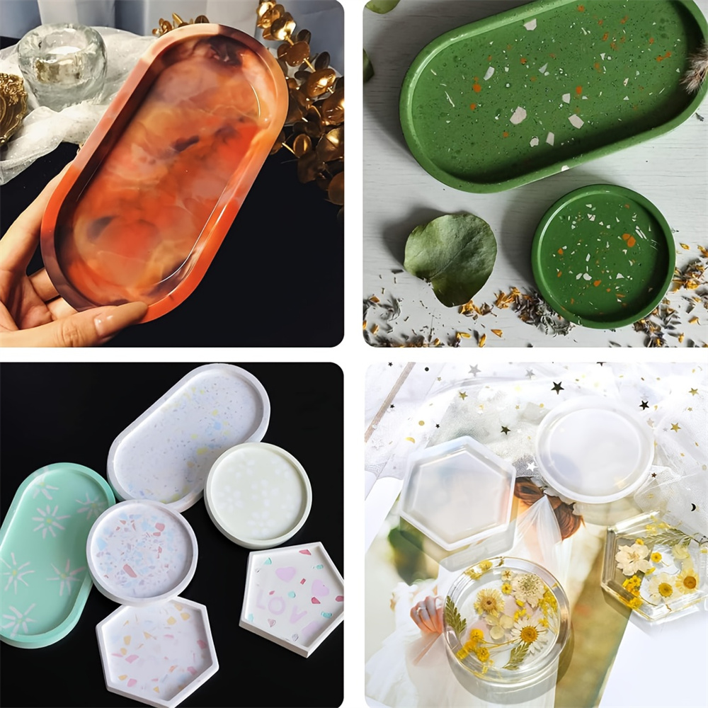 ถาดรองแก้วสำหรับเก็บของ4ชิ้น/เ - Serving Tray Mold บทวิจารณ์และราคา