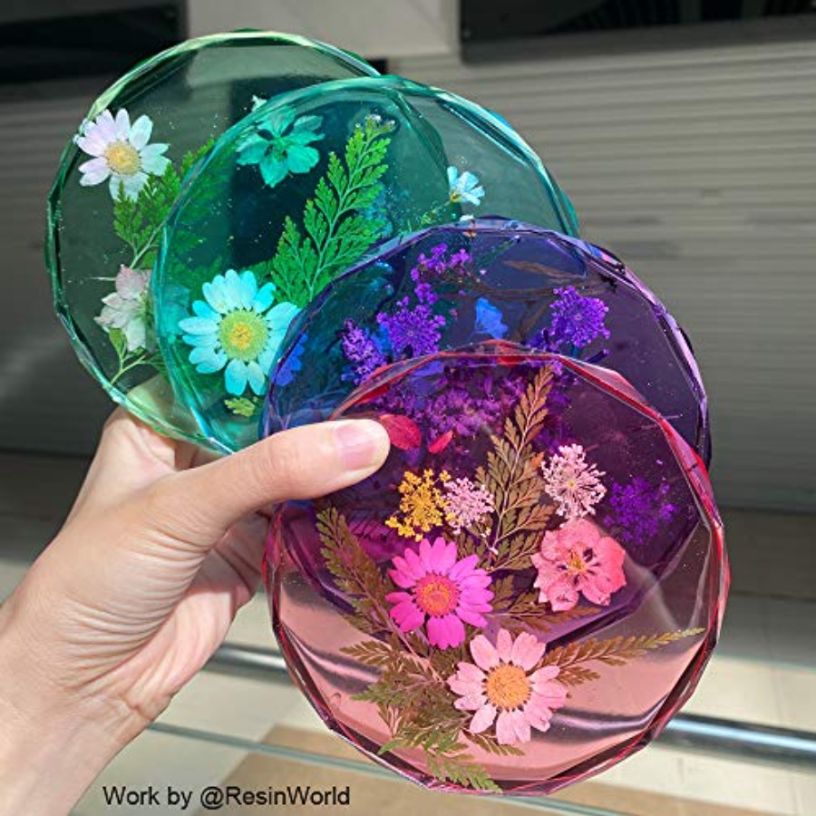 แม่พิมพ์รองแก้ว 4 ชิ้น - แม่พิ - Geode Mold Silicone บทวิจารณ์และราคา