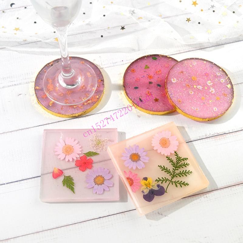 2 ชิ้นรอบสแควร์ แม่พิมพ์เรซินช - Geode Mold Silicone บทวิจารณ์และราคา