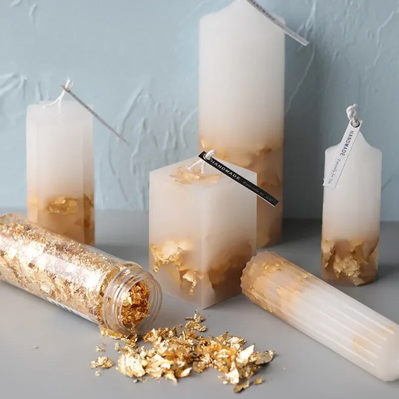 แผ่นฟอยล์โลหะ2G/1g เกล็ดฟอยล์ท - Gold Foil Flakes บทวิจารณ์และราคา