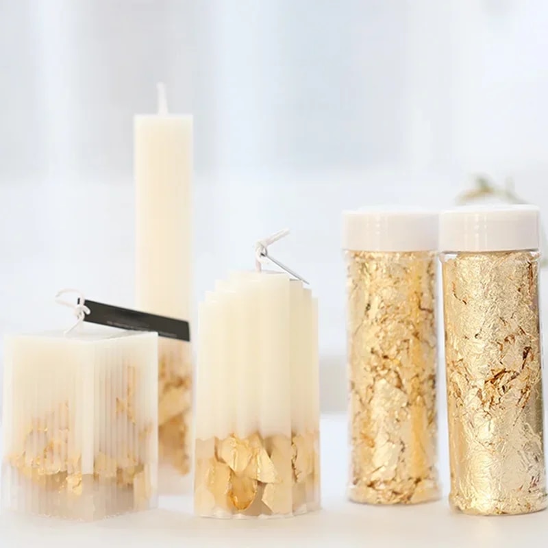แผ่นฟอยล์โลหะ2G/1g เกล็ดฟอยล์ท - Gold Foil Flakes บทวิจารณ์และราคา