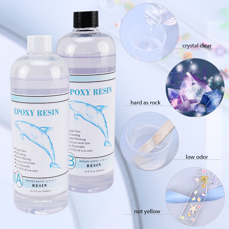 1:1 เรซินอีพ็อกซี่ใส Crystal C - Epoxy Uv Resin Kit บทวิจารณ์และราคา