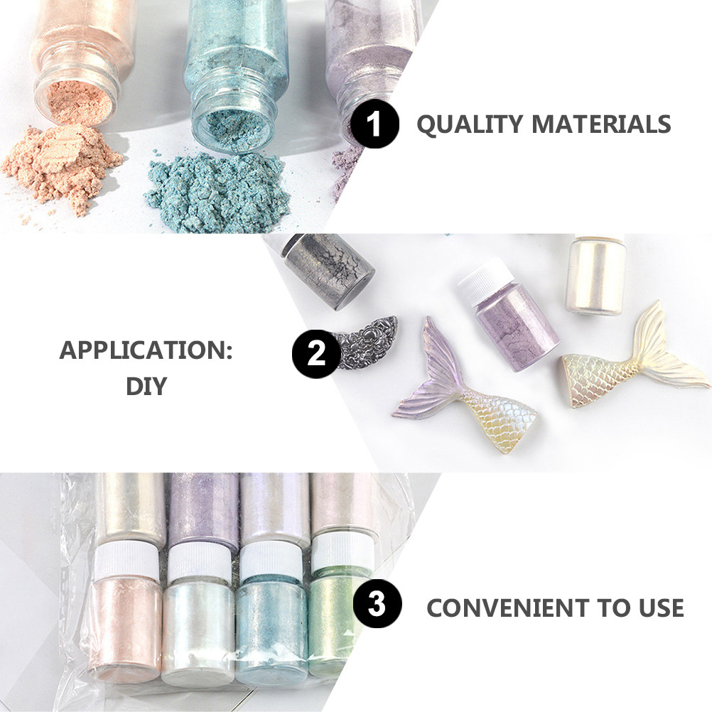 ชุดผงสีไมก้าคุณภาพสูง 9 ชิ้น ป - Resin Pigment Set บทวิจารณ์และราคา