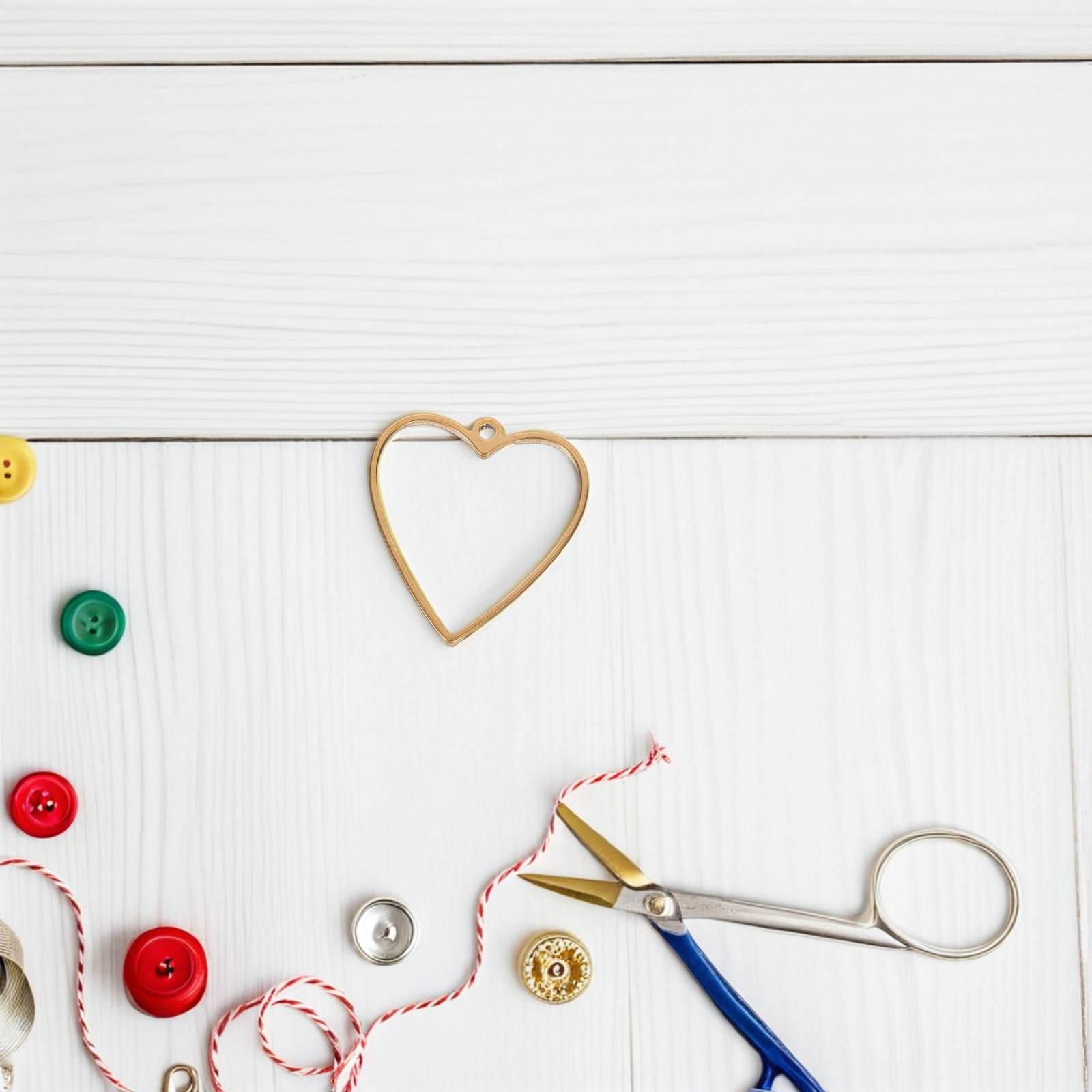 10 ชิ้น กรอบจี้รูปหัวใจกลวงสแต - Resin Craft Supplies บทวิจารณ์และราคา