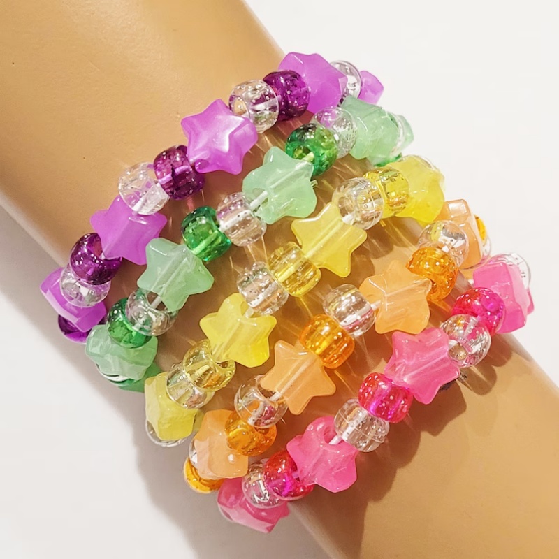 5 Glow star kandi ชุดสร้อยข้อม - Resin Glitter Pack บทวิจารณ์และราคา