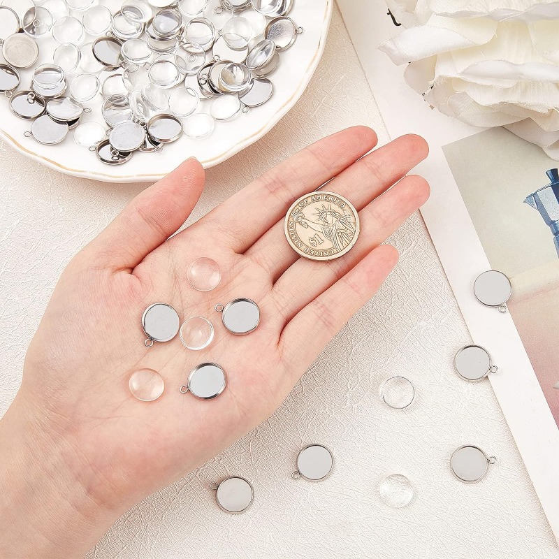 50 ชุดจี้เครื่องประดับ Cabocho - Bezels Set Pendant บทวิจารณ์และราคา